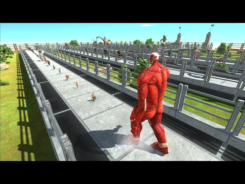 Colossal Titan Death Run - Animal Revolt Battle Simulator