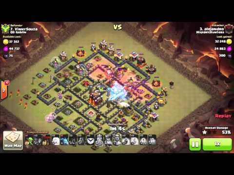 HISPANIC HUNTERS vs OS GOBLIN   CV11 E CV10 ATAQUES