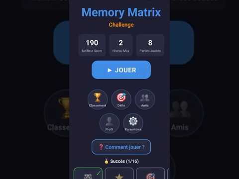 Memory Matrix - Brain Training