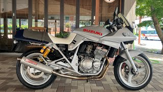 SUZUKI GSX250S 刀250 社外マフラー　フロントフォークOH済み　油脂類交換　バッテリー新品　ドライブチェーン新品　プラグ交換