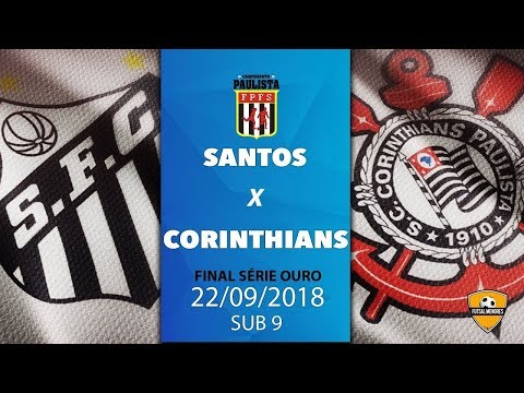 Santos 2x2 Corinthians sub9 Final jogo de ida - 2018