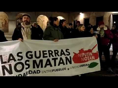 Así ha sido la concentración en Salamanca contra todas las guerras