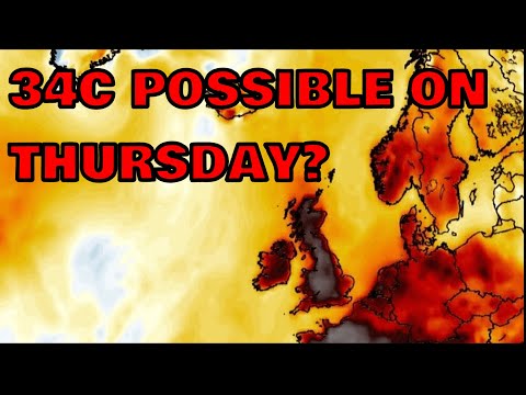 34C Possible on Thursday? 4th September 2023