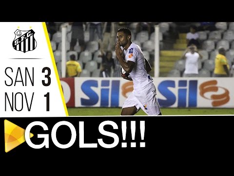 Santos 3-1 Novorizontino | GOALS | São Paulo State Championship (03/29/17)