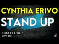 Cynthia Erivo Stand Up Karaoke Instrumental Lower