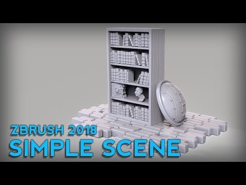 ZBrush 2018 Simple Scene Creation 06/07/2018