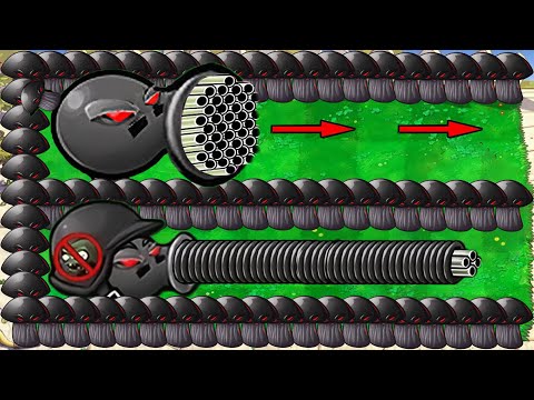 Doom Gatling Pea VS Doom Peashooter VS 999 Doom Shroom VS Doom Dr.Zomboss - Plants vs Zombies Hack