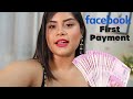 My First Earning From Facebook A Lot Earning On Facebool Amesha G