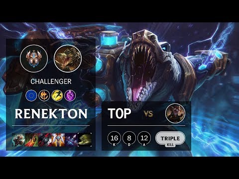 Renekton Top vs Kled - EUW Challenger Patch 10.3