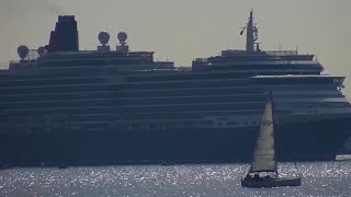 cruise ship MV Queen Victoria arriving to Southampton