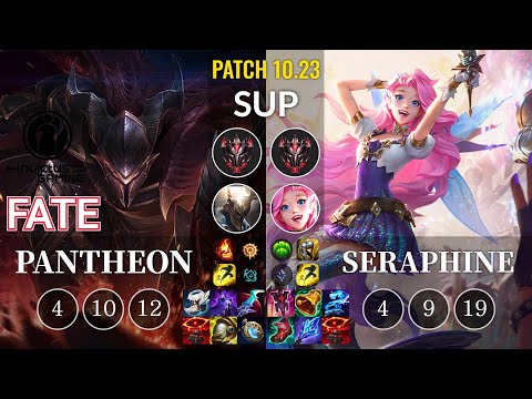IG Fate Pantheon vs Seraphine Sup - KR Patch 10.23