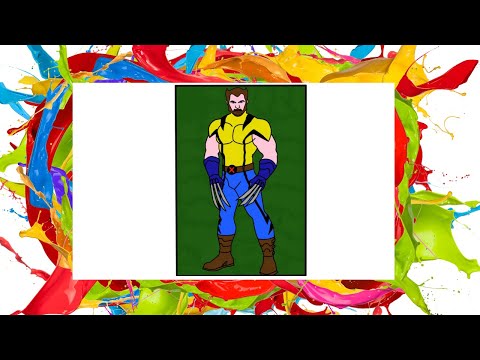 Coloring Wolverine IPad Pro Coloring Pages / Wolverine / Cartoon Coloring pages