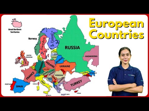 Discover European Geography: A Country-by-Country Map | European Countries  #geography