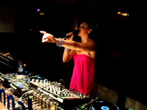 Tara McDonald singing her Savannah Sunset version of Armand Van Helden's My My My, Ibiza.