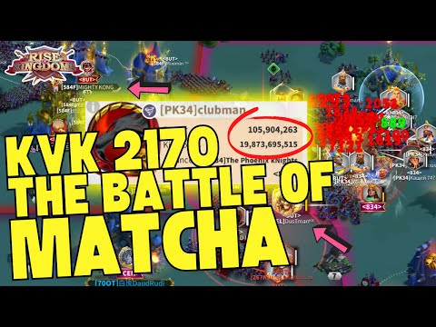THE BATTLE OF MATCHA KVK 2170 1834 1164 1452 vs 1079 2200 1267 1584 DEL | Rise Of Kingdoms Indonesia