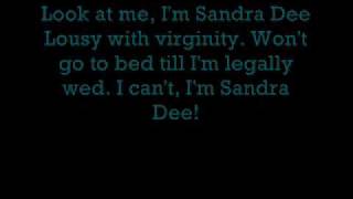 Grease - Look at Me, I'm Sandra Dee (lyrics)