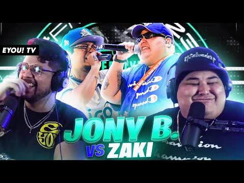 JONY BELTRÁN REACTS TO HIS BATTLE vs ZAKI IN FMS CARIBE - EYOU TV