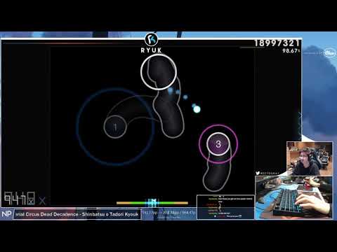 [8.62⭐Live] RyuK | ICDD - Shinbatsu o Tadori Kyoukotsu ni Itaru [Shuusa] 96.94% {#1 468pp 1❌} - osu!