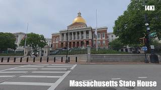 {4K] Massachusetts State House (Boston, Massachusetts, U.S.A.)