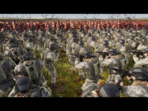 500 Modern soldiers vs 7500 Roman soldiers || Ultimate Epic Battle Simulator