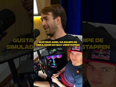 Gustavo Ariel na equipe de simulador do Max Verstappen