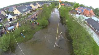preview picture of video 'Wrotrun survival vastgelegd met drone in Kollumerzwaag'