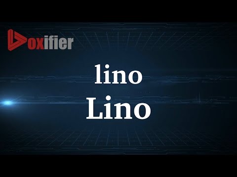 How to Pronunce Lino in French - Voxifier.com