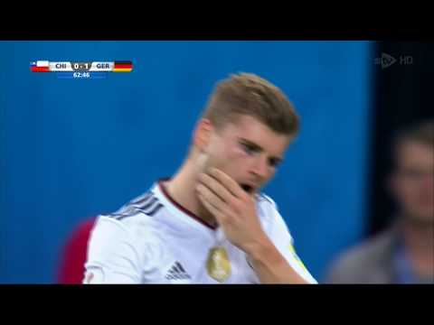 Gonzalo Jara BRUTAL elbow on Timo Werner in Confederations Cup final
