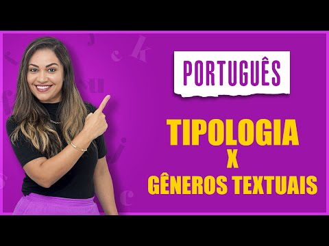 Português - Tipologia e gêneros textuais