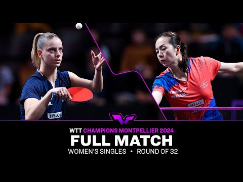FULL MATCH | Charlotte Lutz vs Jia Nan Yuan | WS R32 | #WTTMontpellier 2024