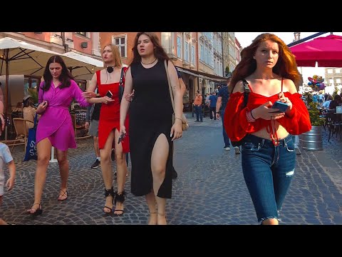🇺🇦 Don't miss ♥️ Saturday Evening in Lviv Walking Tour 2023 [4K] 60 FPS