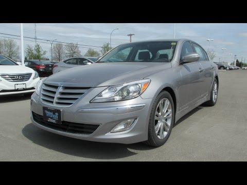 2013 Hyundai Genesis Sedan Premium Start up, Walkaround and Vehicle Tour