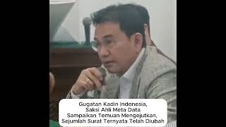 Download lagu Gugatan Kadin Indonesia, Saksi Ahli Meta Data, Temuan Mengejutkan, Sejumlah Surat dimodifikasi mp3 Download lagu Gugatan Kadin Indonesia, Saksi Ahli Meta Data, Temuan Mengejutkan, Sejumlah Surat dimodifikasi mp3