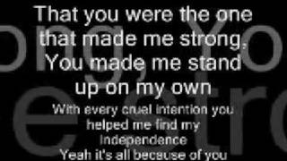 Jordyn Taylor~Strong +Lyrics!