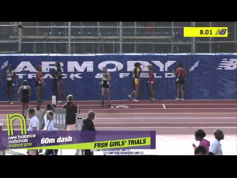 Girls 60m Freshman Heat 3 - New Balance Indoor Nationals 2012