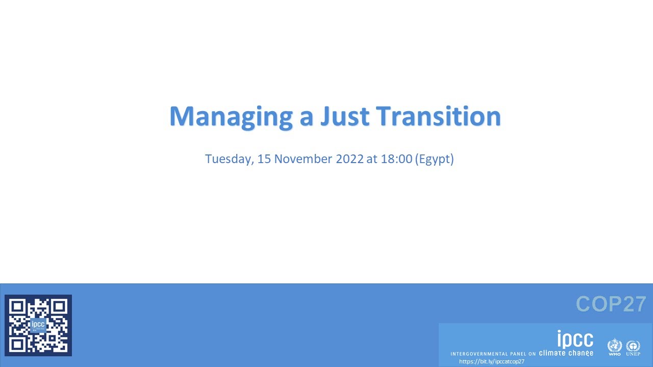 Managing Just Transition