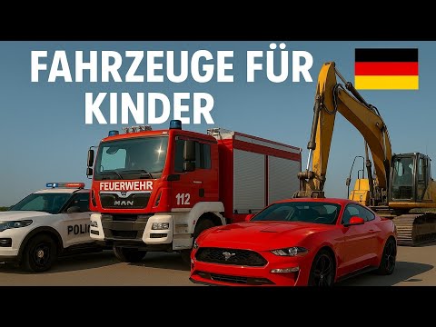 Autos Fahrzeuge lernen für Kinder Kleinkinder