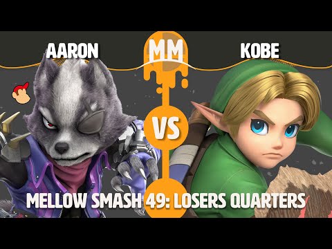 Mellow Mushroom SSBU #49 - Aaron (Wolf/Diddy) vs Kobe (Y. Link) Smash Ultimate Losers Quarters