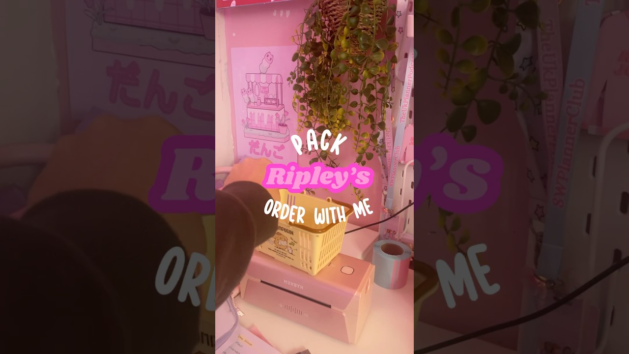 Pack Ripley’s order with me 📦🩷#packanorderwithme #stationeryshop