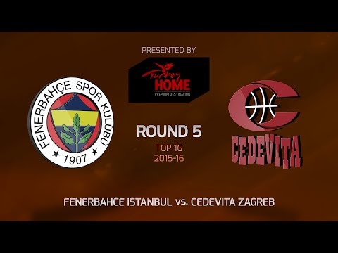 Highlights: Top 16, Round 5, Fenerbahce Istanbul 86-73 Cedevita Zagreb