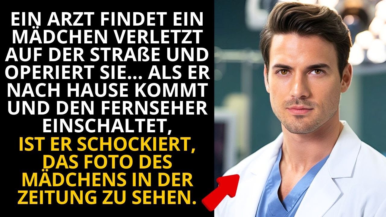 EIN ARZT FINDET EIN MÄDCHEN VERLETZT AUF DER STRAßE UND OPERIERT SIE... ALS ER NACH HAUSE KOMMT UND.