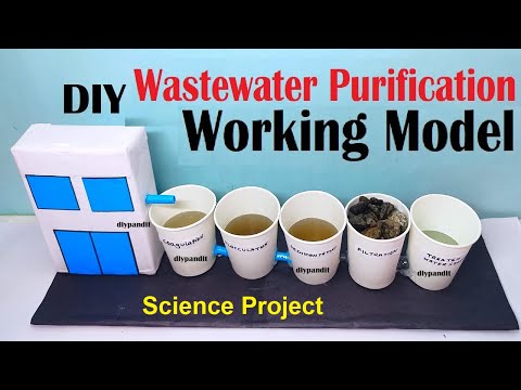 Eco Friendly DIY Project Waste Water Treatment Filter Working Model HowToFunda