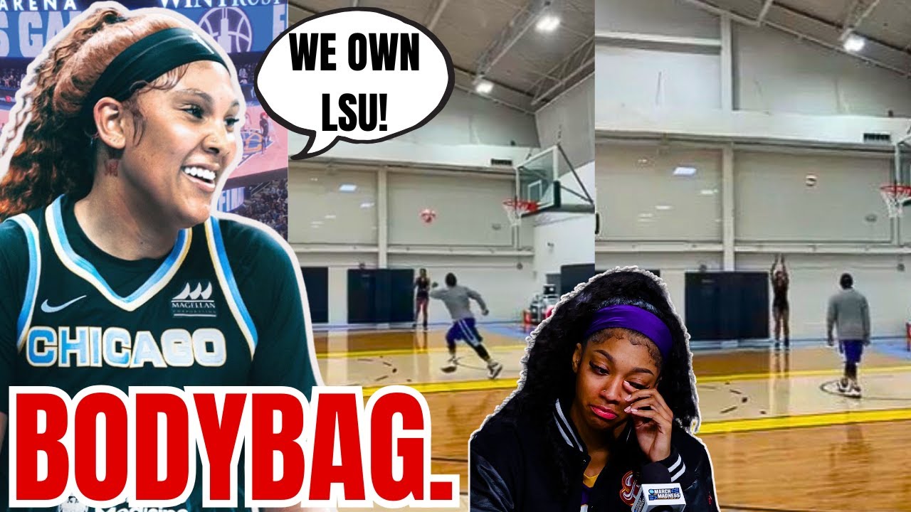 Kamilla Cardoso BODYBAGS LSU prior to Sky Game! Angel Reese Shooting 3s is a HOT MESS! WNBA