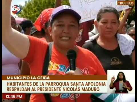 Trujillo | Habitantes del municipio La Ceiba se movilizó en respaldo al Presidente Obrero Nicolás