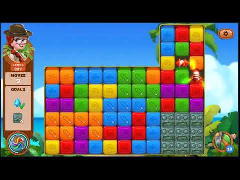 Lost Island Blast Adventure Level 827 - NO BOOSTERS 🏝️ | SKILLGAMING ✔️