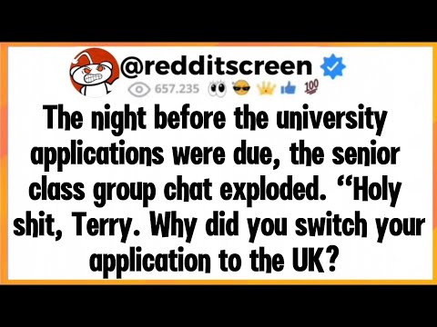 The night before the university applications were due, the senior class group chat exploded.