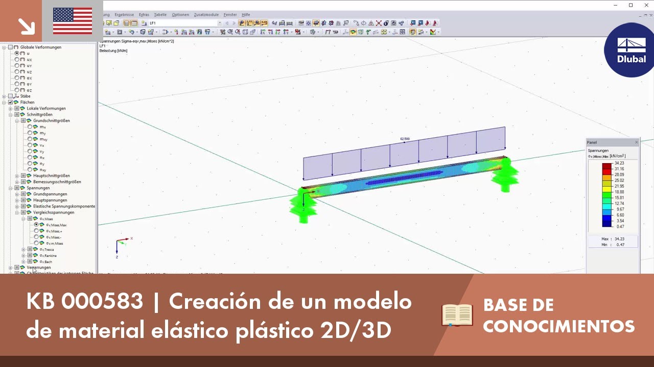 KB 000583 | Creación de un modelo de material elástico plástico 2D/3D