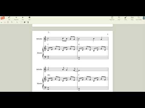 Noteflight Tutorial: Klavier Begleitung für Pop-Songs