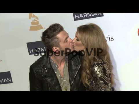 Genevieve Tedder, Ryan Tedder at Pre-GRAMMY Gala and Salu...