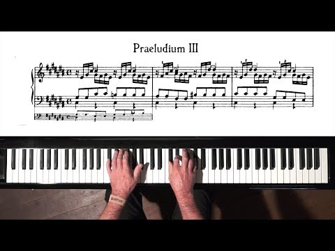 Bach Prelude and Fugue No.3 Well Tempered Clavier, Book 2 with Harmonic Pedal